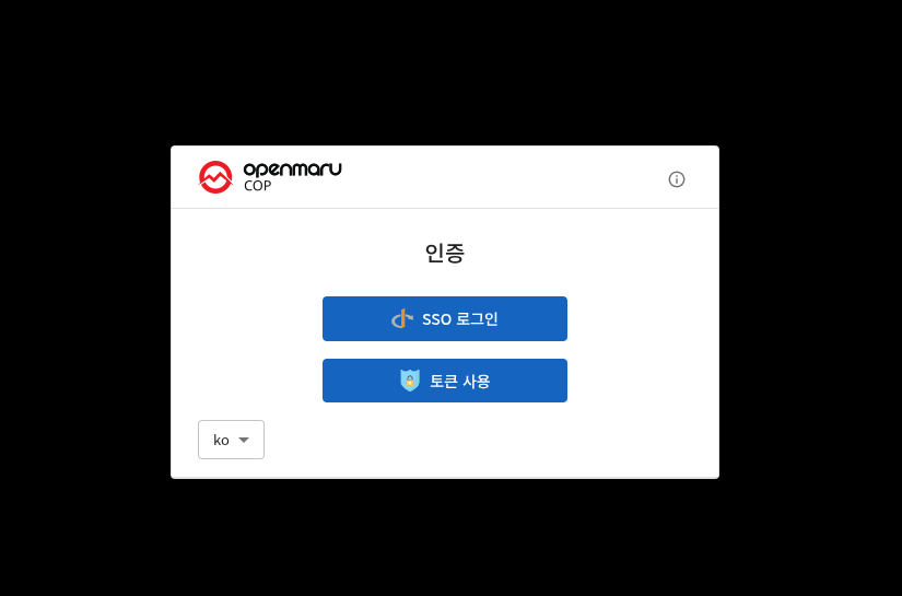 Console 로그인 화면