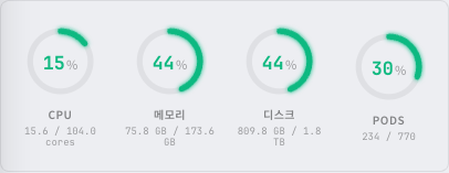 클러스터 리소스 게이지